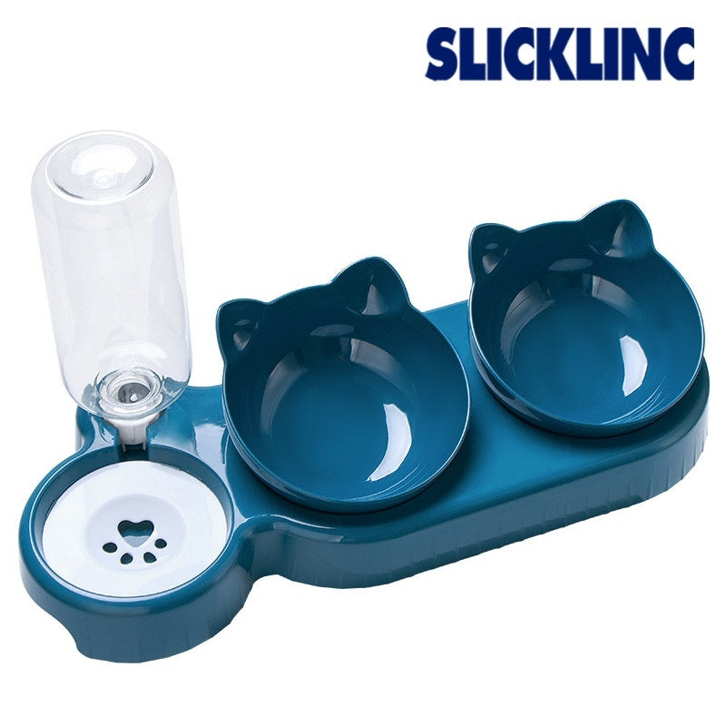 Pet Food and Water Dispenser Meal Bowls