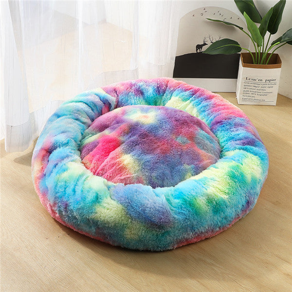 Cozy Round Plush Pet Bed