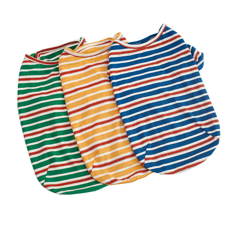 Striped dog T-shirt