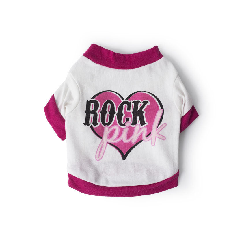 Rock pink pet T-shirt