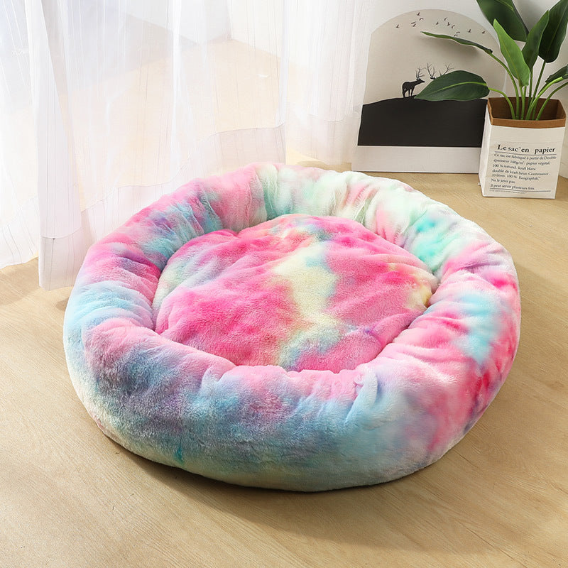 Cozy Round Plush Pet Bed