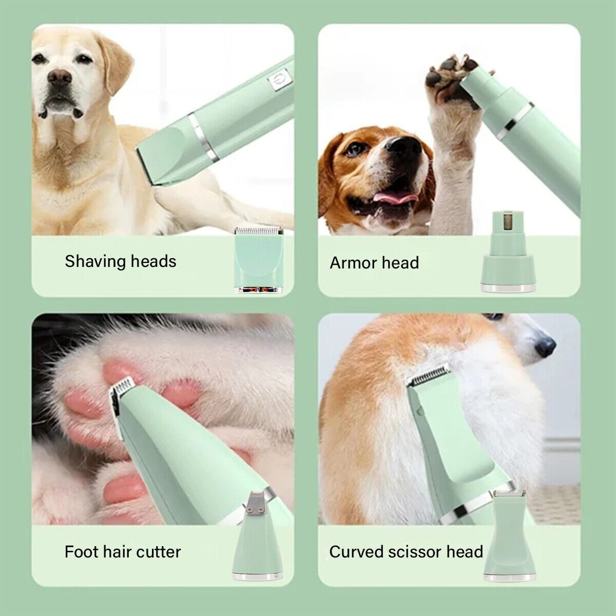 Professional Pet Hair Grooming Cordless Trimmer Shaver Kit