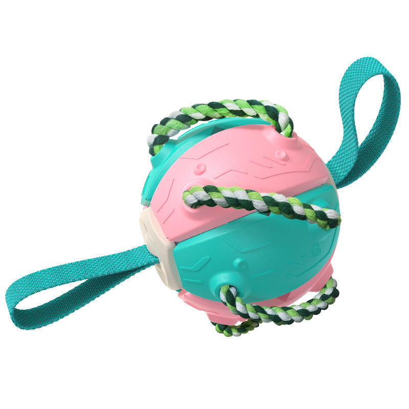 Dog Toy Balls With Chewing Ropes