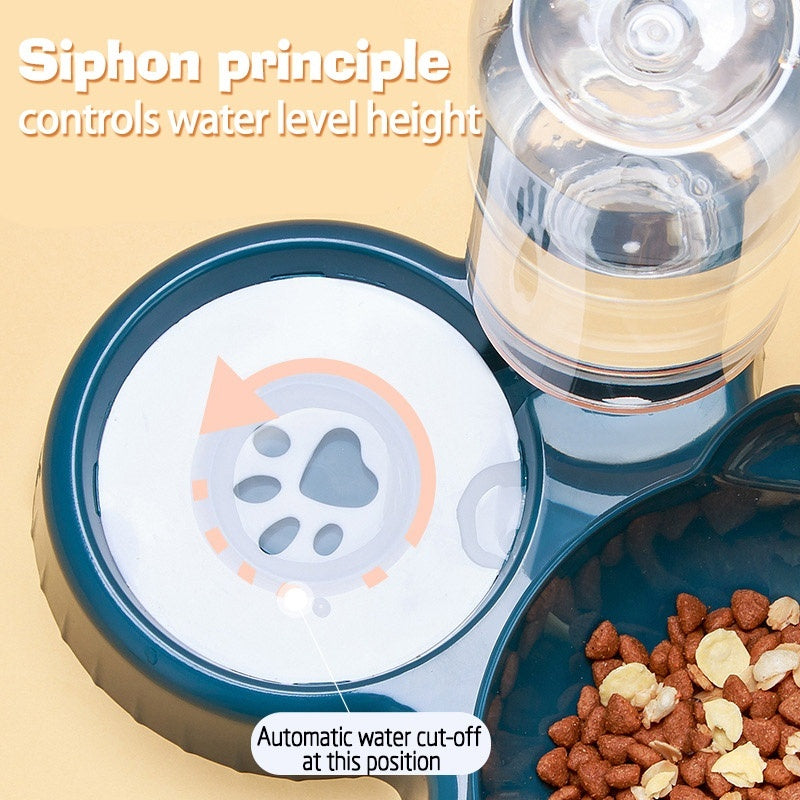 Pet Food and Water Dispenser Meal Bowls