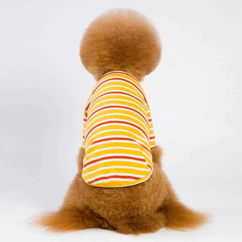 Striped dog T-shirt