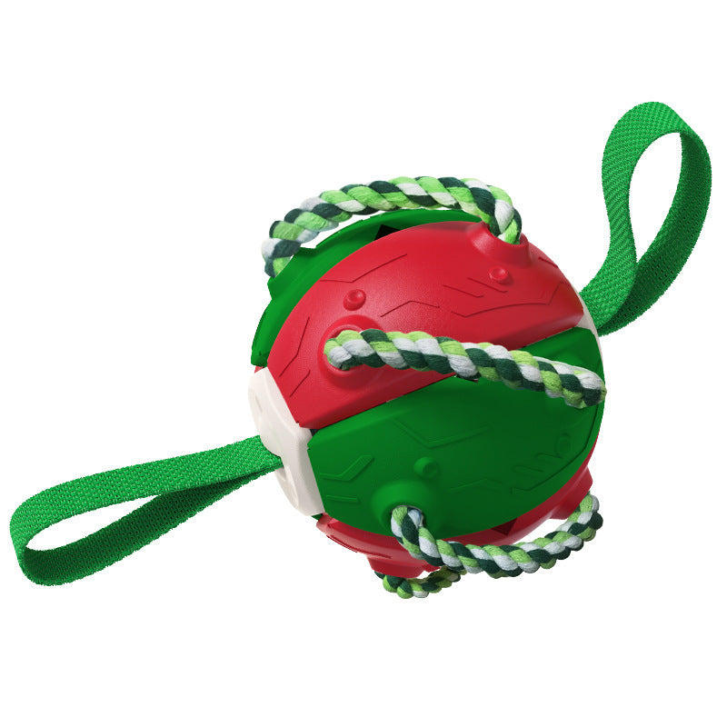 Dog Toy Balls With Chewing Ropes