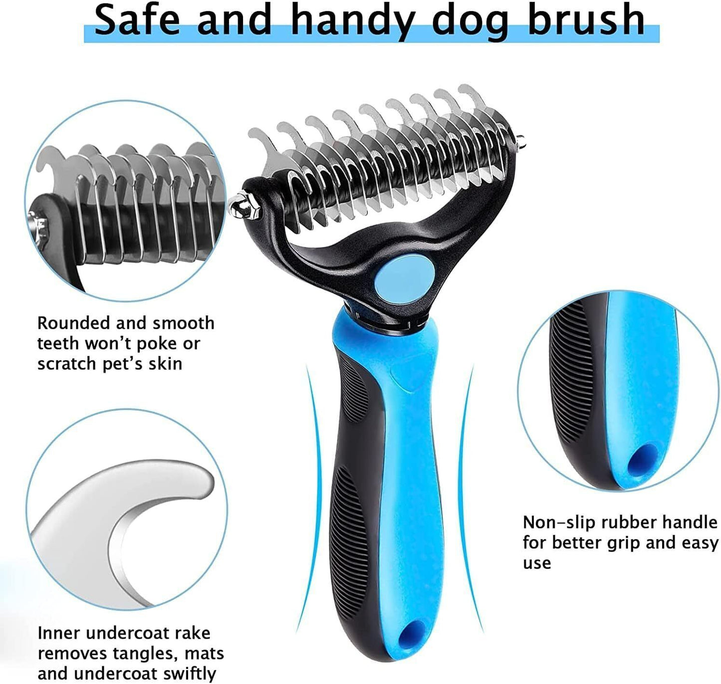 Deshedding Brush for Pet Grooming