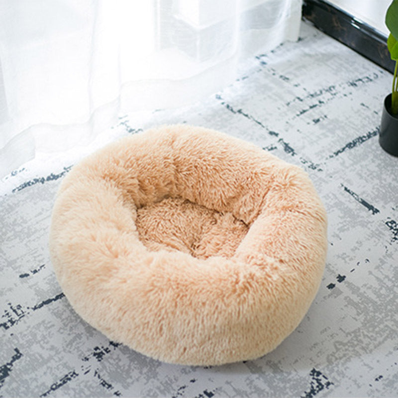 Cozy Round Plush Pet Bed