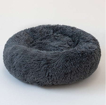 Cozy Round Plush Pet Bed